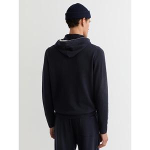 REISS Falmer Merino Wool Tipped Hoodie